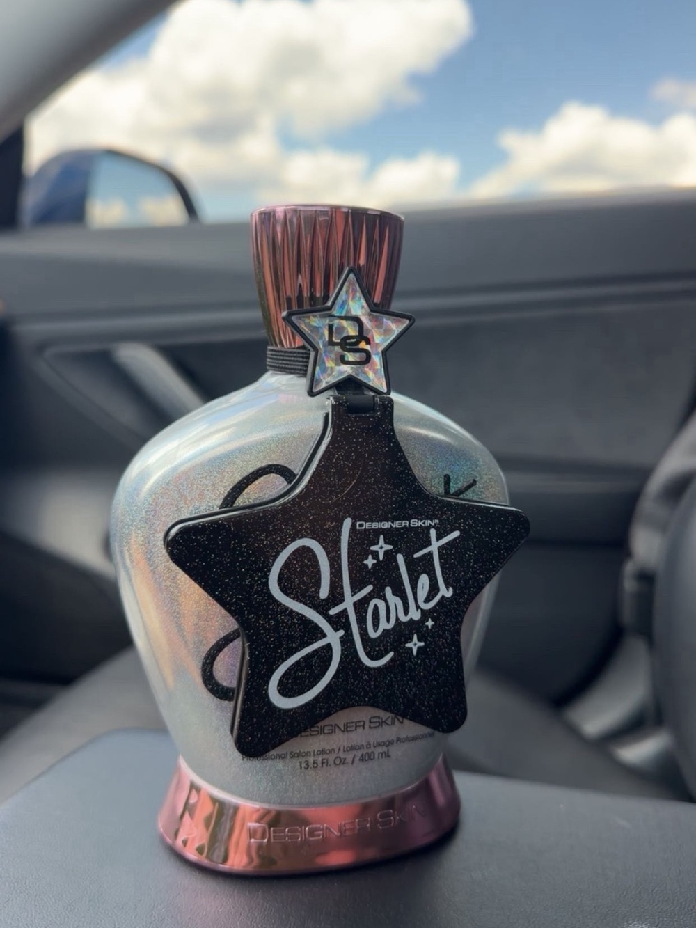 Starlet Shimmer Tanning Lotion Bottle - Iridescent Pink Accent
